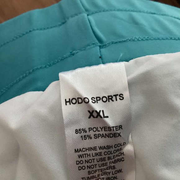 HODOSPORTS Women's Aqua Blue Swim Shorts with Pockets & Liner Size XXL - Picture 5 of 5